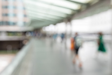Fototapeta premium Bokeh view of commercial district background