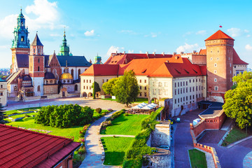 Fototapeta premium Wawel Castle and Cathedral in Krakow, Poland
