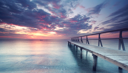 abendliche Stille am Meer