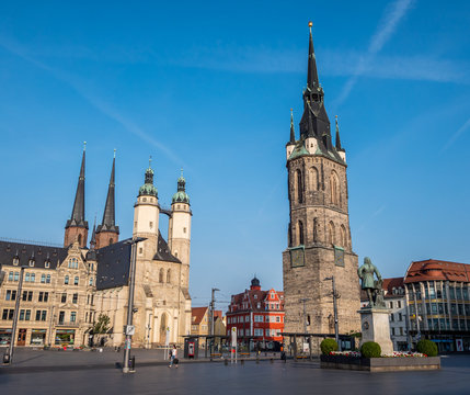 Skyline von Halle an der Saale
