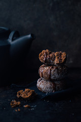 Donuts mit Schokolade
