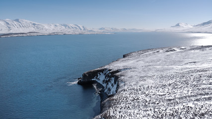 Aerial view of iceland