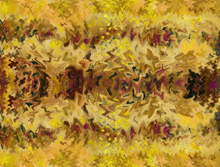 Oil painting and digital technology. Colorful clean and solid abstract background with a wavy pattern. Magic liquid waves, ripples and movements.