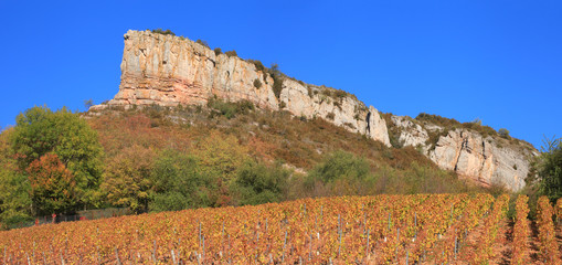 La roche de Solutré, Saône-et-Loire