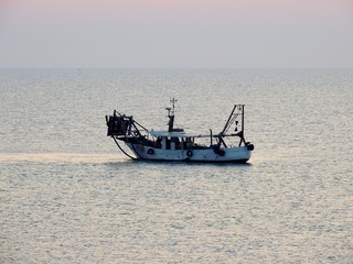 Fishing boat on the Adriatic Sea.