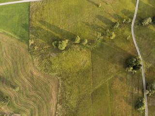 Bachlauf von Oben - Luftaufnahme