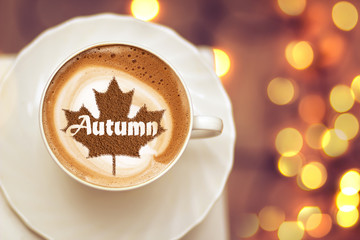 autumn coffee cappuccino