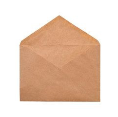 The open brown post envelope