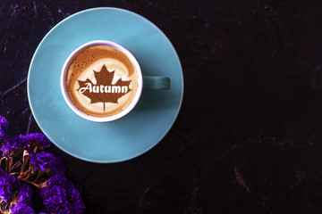 autumn coffee cappuccino