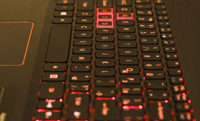 Obraz premium keyboard on a texture background