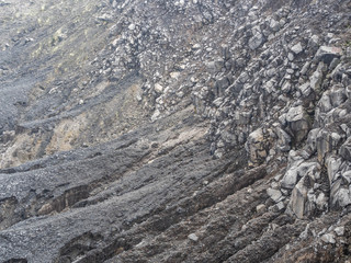 Abstract stone or rock texture and background of volcano.