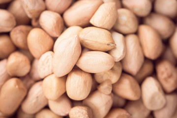 close up peanuts on background. top view.