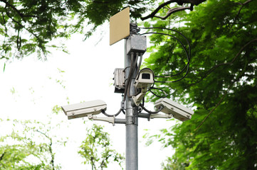 closed circuit camera Split in a park