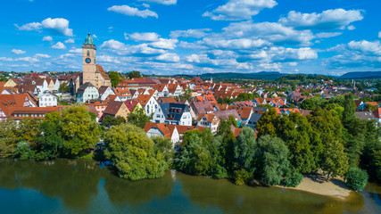 Fototapeta na wymiar Kreisstadt Nürtingen am Neckar