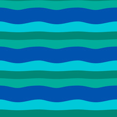 Seamless pattern background with multi-colored wavy lines.