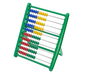 Children's multicolored abacus