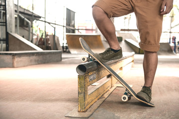 Skateboarder portrait.