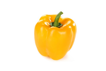 Gelbe Paprika auf weißem Boden