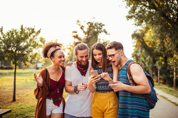Fototapeta premium Choosing the best selfie