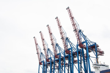 5 harbour cranes