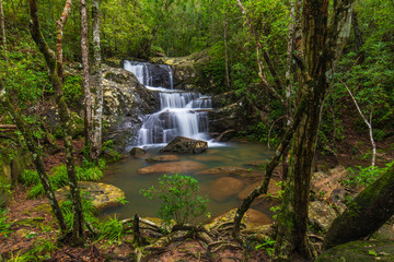 Hin sam chan waterfall, Beautiful waterfall in Phu Rua national park, Loei Province, ThaiLand.
