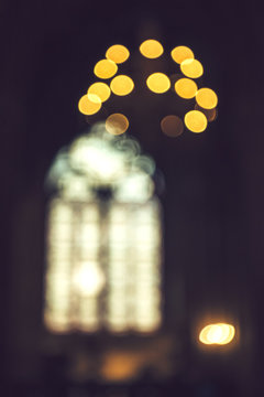 Window of cathedral in Paris