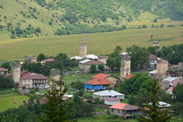 Fototapeta na wymiar Georgia, Svaneti, mountains