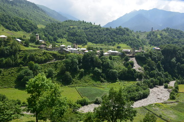 Fototapeta na wymiar Georgia, Svaneti, mountains