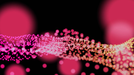 Colored different circles. Background of different sizes of circles of different shades of the same color.