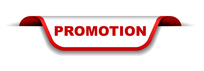 red and white banner promotion