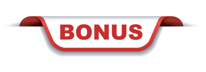 red and white banner bonus