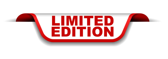 red and white banner limited edition