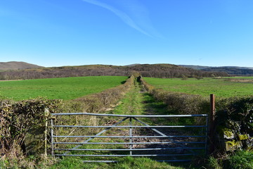 Gate leading to a footpath