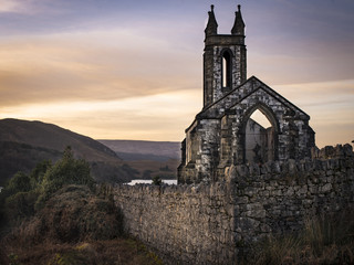 Dunlewey Church sunset