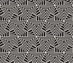 Vector seamless pattern. Modern stylish abstract texture. Repeating geometric tiles