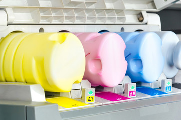 Digital print machine, Inkjet Printing print cartridges
