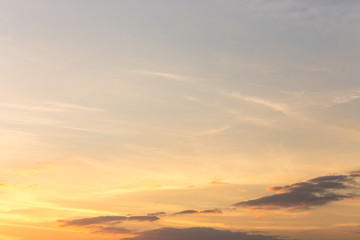 a beautiful sky and clear sunset