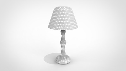 3d rendering living room lamp