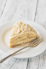 Portion of egyptian cake