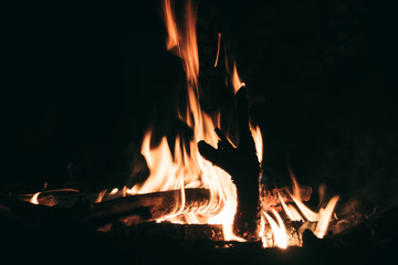 The fire