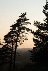Sunset on the Volga river