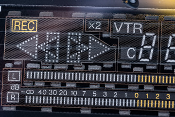 ビデオデッキの蛍光表示管