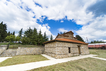 Fototapeta na wymiar St. Demetrius church in Ohrid Macedonia