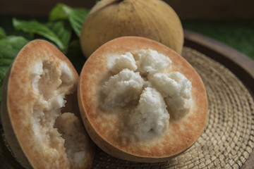 Yellow Santol tropical fruit of thailand