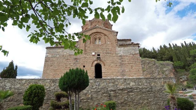 Ancient church of St. Jovan Kaneo in Ohrid, Macedonia. Ohrid is UNESCO town known for the town with most churches in the world