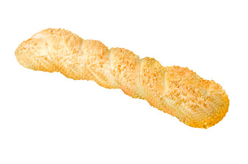 baguet isolated on white, cliping path included