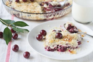 Cherry crumble 