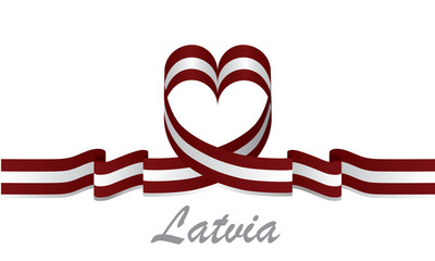 latvia love flag