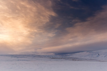 Fototapeta na wymiar Sonnenuntergang auf Island