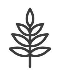 Leaf Icon Lines. Vector
